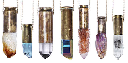 Collection of Unearthen Bullet Casing and Crystal Jewelry