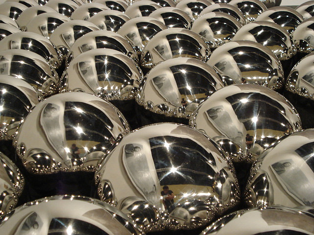Art Basel Metallic Silver Balls