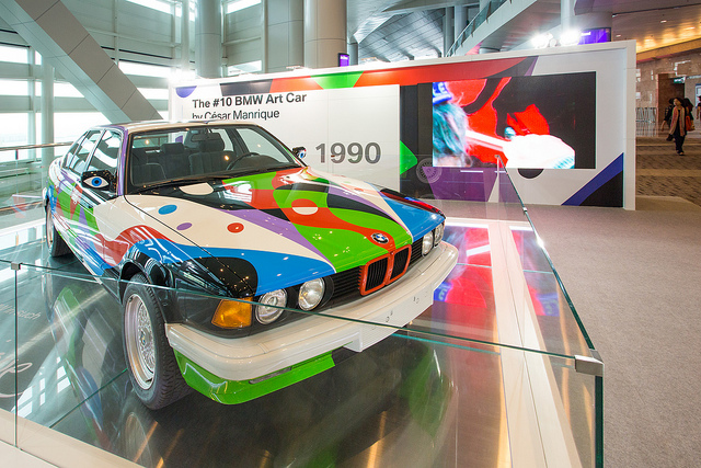 BMW Art Car #10 by César Manrique Art Basel Hong Kong 2013