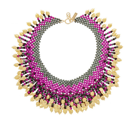 Etro Gold Plated Beaded Necklace